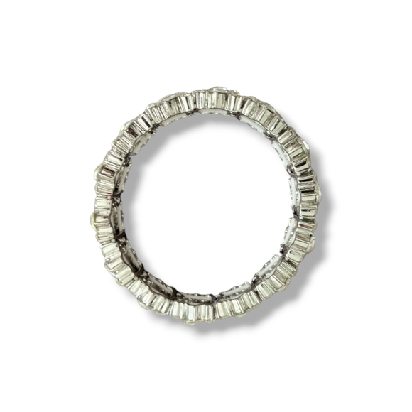 Charter Club | NWOT Stunning Silver Tone Crystal Stone Stretch Bracelet - Picture 4 of 5